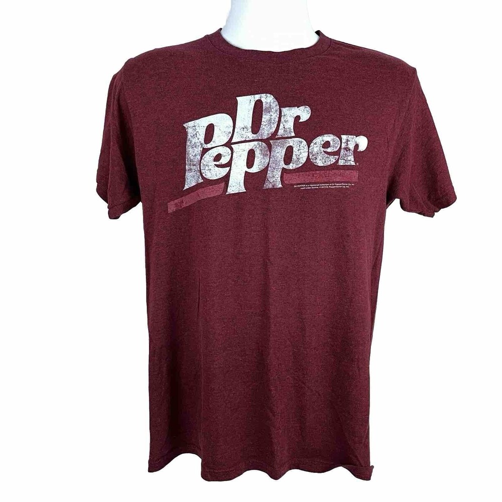 Dr. Pepper Men's T-Shirt‎ By Tee Luv Size Medium Spell Out Logo Soda Pop